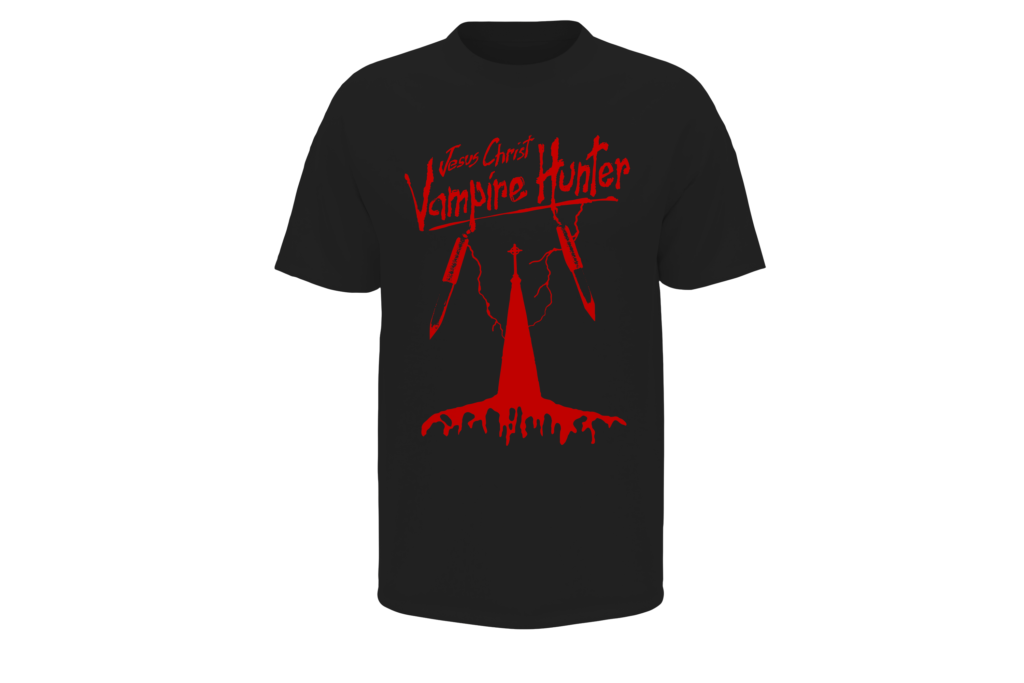 Jesus Christ Vampire Hunter Title Black T-Shirt