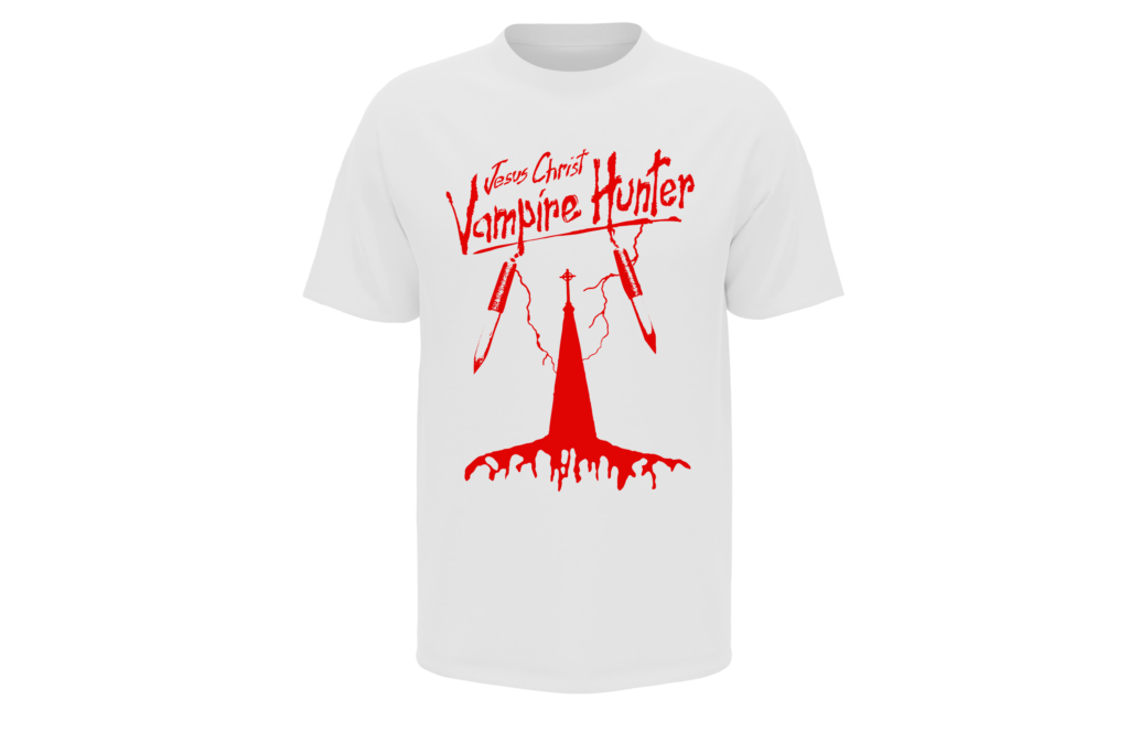 Jesus Christ Vampire Hunter Title White T-Shirt